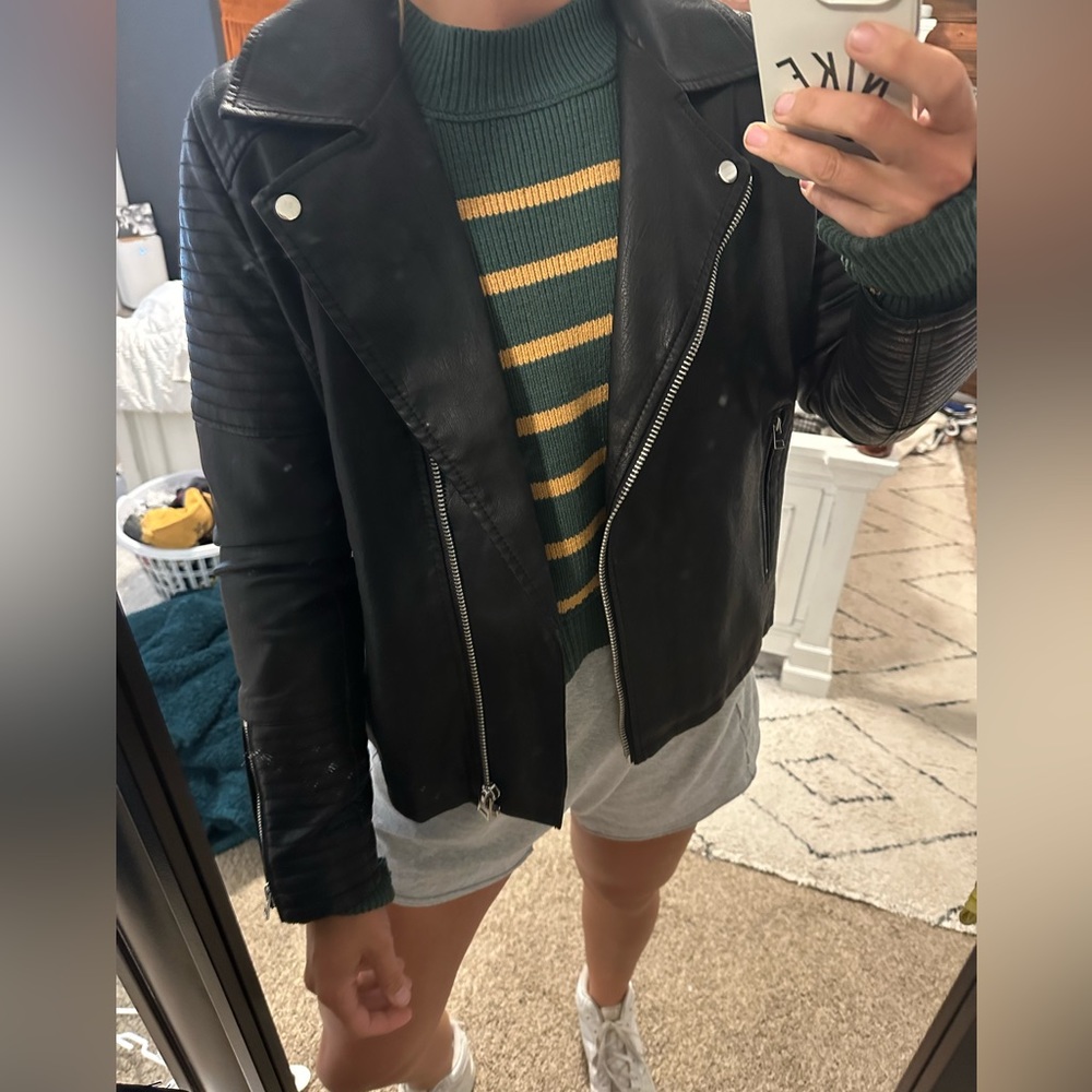 NWT top shop moto jacket